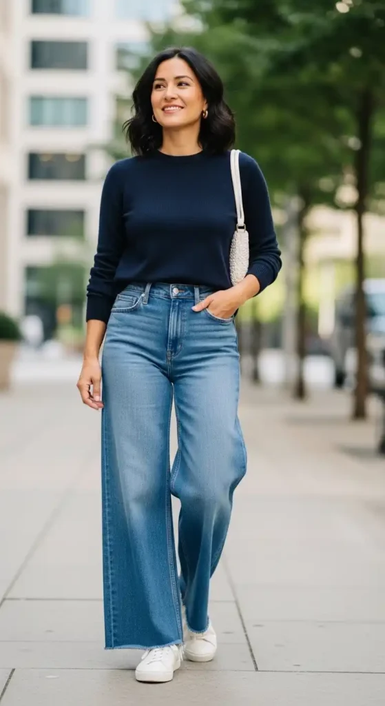 clean-navy-knit-wide-leg-denim