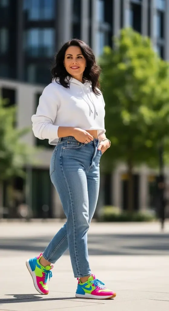 cropped-hoodie-light-denim-bright-sneakers