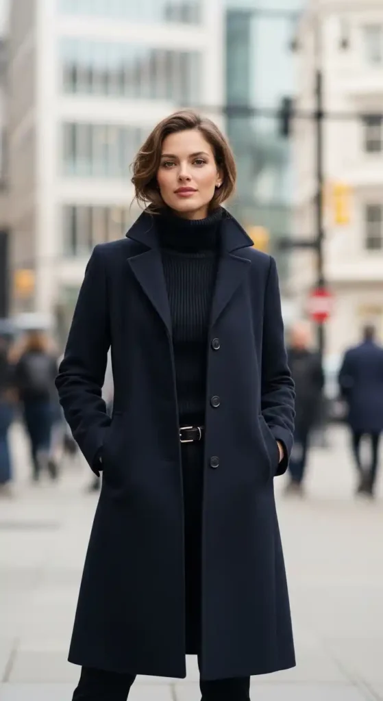 navy-coat-black-turtleneck-city-polished