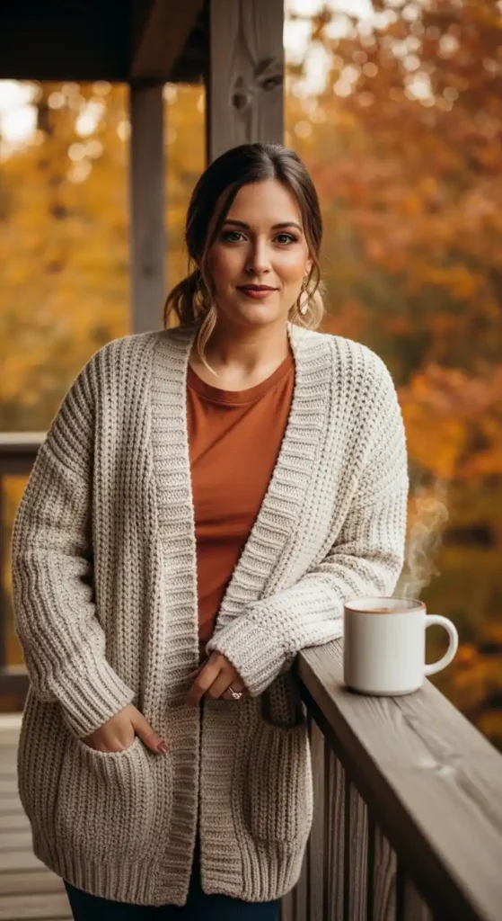soft-cardigan-and-rust-tee-for-cozy-casual-fall