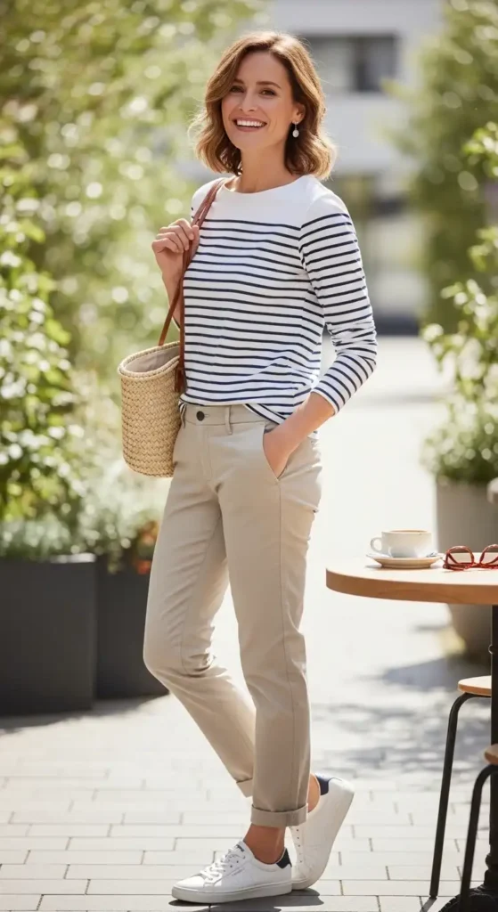 striped-breton-tee-and-chinos-for-timeless-style