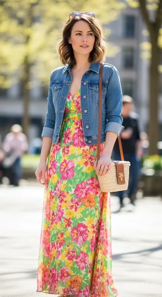 maxi-dress-with-denim-jacket