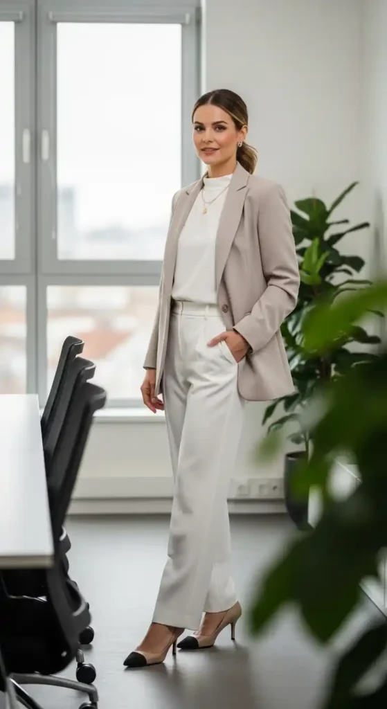 neutral-blazer-white-trousers