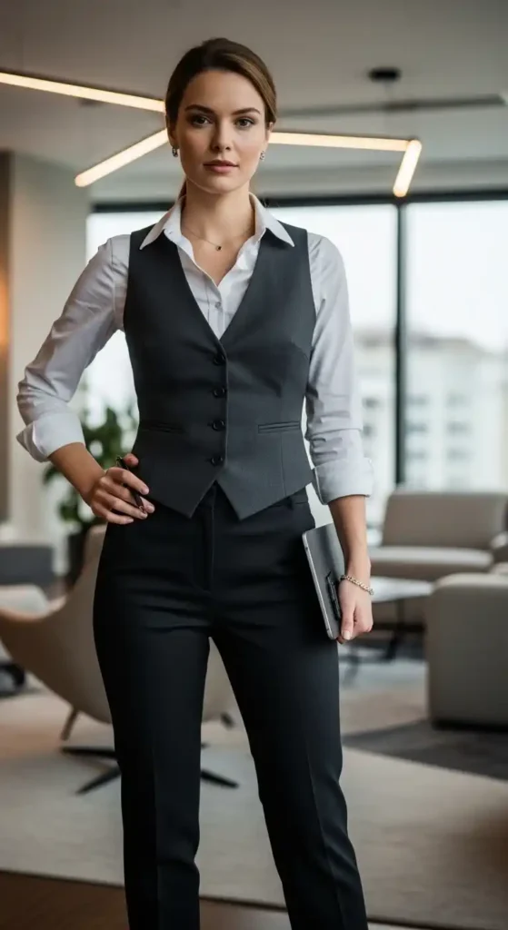 white-top-gray-vest-and-black-pants