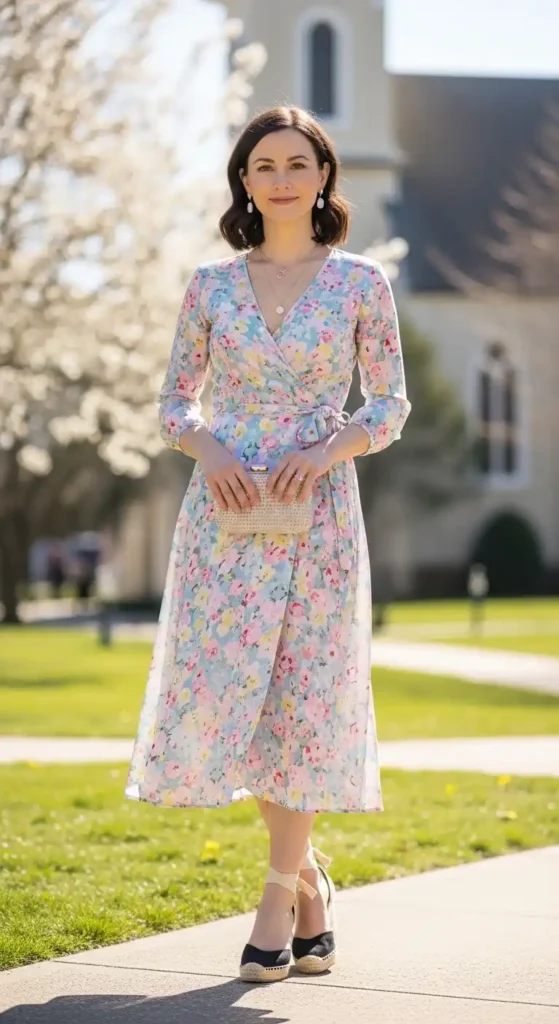 floral-wrap-dress-with-wedges