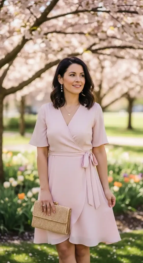 light-pink-wrap-dress