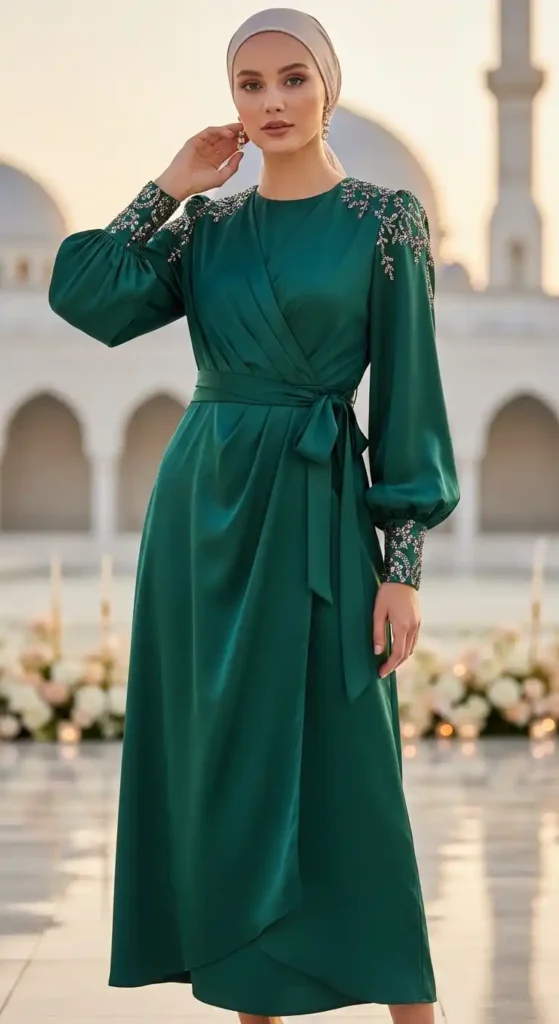 wrap-dress-with-statement-sleeve