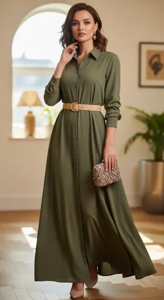 belted-shirt-maxi-dress