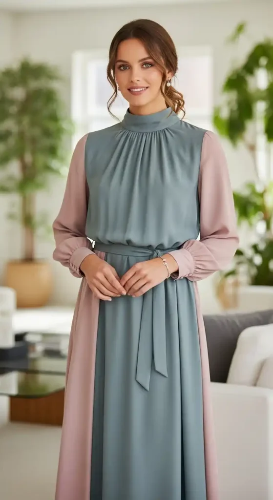 modest-high-neck-dress
