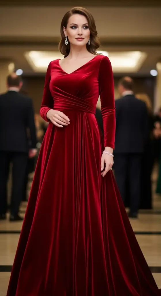 red-velvet-gown